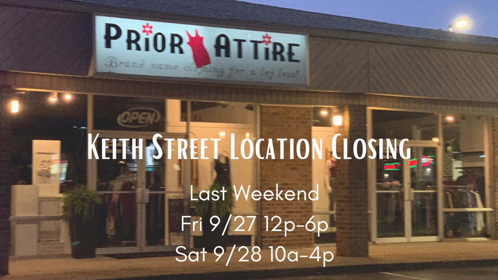 Breaking Up Is Hard To Do...Keith Street Location Closing Sept 28, 2024