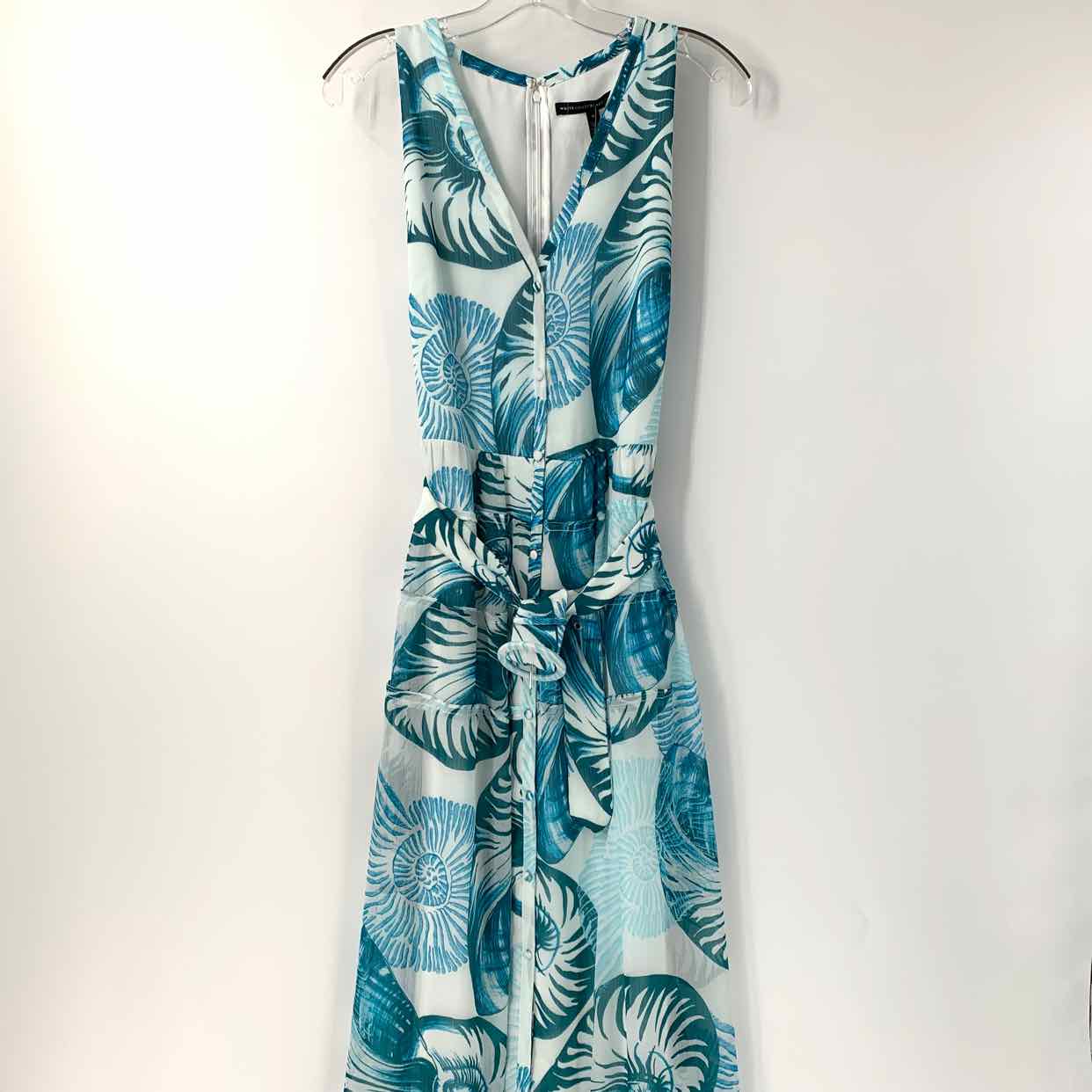 Size 6 WHITE HOUSE BLACK MARKET White Turquoise Dress – Shop Prior Attire