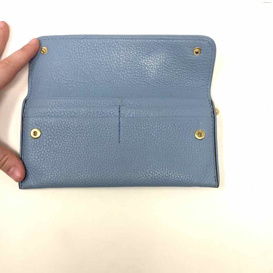 MICHAEL KORS Blue Pebblegrain Wallet