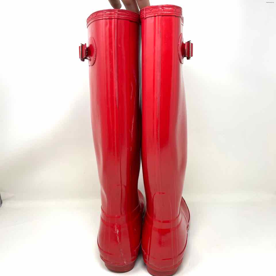 Size 7 HUNTER Red Boots