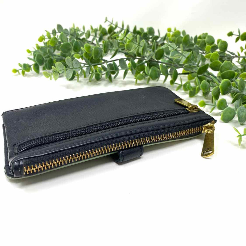 FOSSIL Teal Stripe Wallet